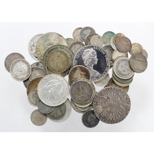 2317 - World Silver Coins (59) 19th-20thC, 312g mixed fineness, mixed grade.