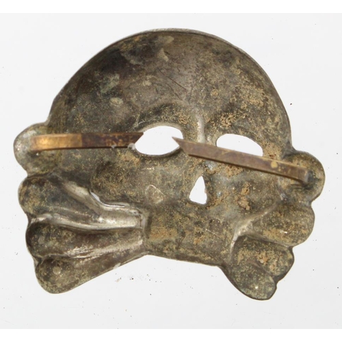 677 - German Nazi Allgemeine SS Totenkopf Skull. Jawless Type.