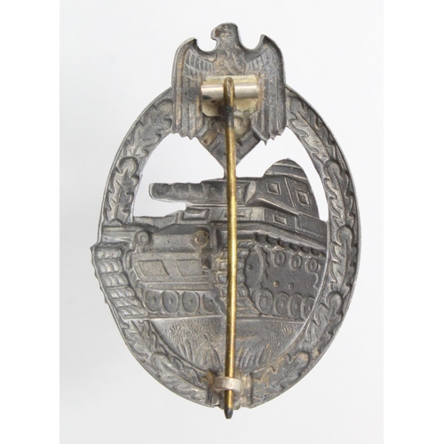 745 - German Panzer Assault badge, lightweight combat wear variant