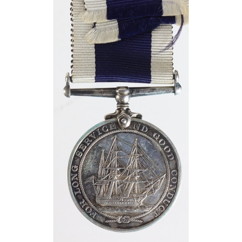 933 - Naval LSGC Medal GV named (M.5110 E C Davis L.S.B.A. HMS Victory). Born Weymouth, Dorset. With copie... 