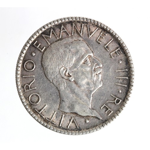 1562 - Italy silver 20 Lire 1927R, Yr. VI, KM# 69, EF