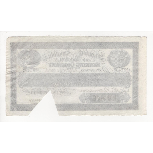 454 - Stamford Spalding & Boston Banking Company 10 Pounds dated 1st April 1905, No. F5492 for the Company... 