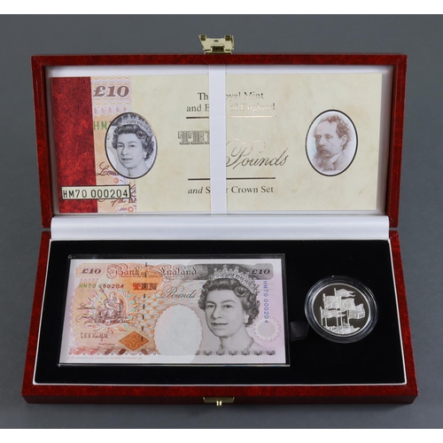 457 - Debden set C120, HM the Queen's 70th birthday issued 1996, comprising Kentfield 10 Pounds LOW SERIAL... 