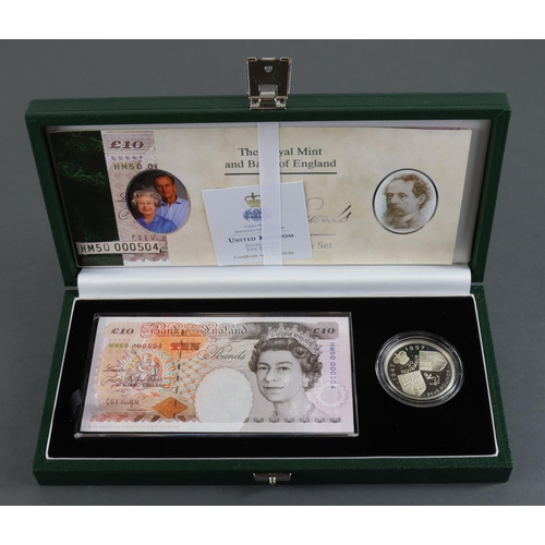 460 - Debden set C124, HM the Queen's golden wedding anniversary issued 1997, comprising Kentfield 10 Poun... 