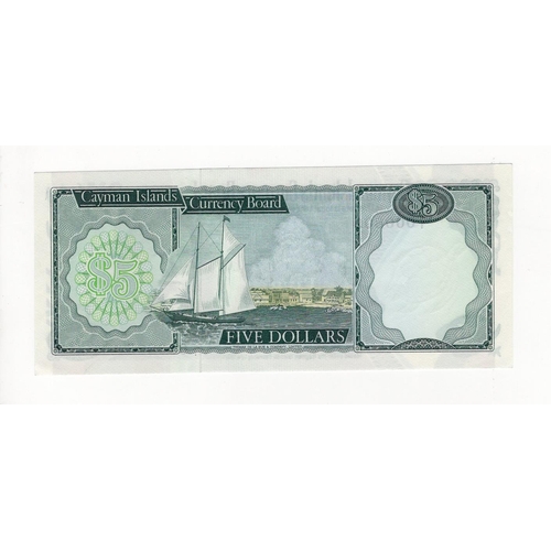 539 - Cayman Islands 5 Dollars dated 1971 (issued 1972), scarce 'Z/1' prefix REPLACEMENT note with LOW num... 