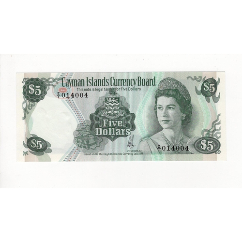 540 - Cayman Islands 5 Dollars dated 1974 (issued 1981), scarce 'Z/1' prefix REPLACEMENT note, serial Z/1 ... 