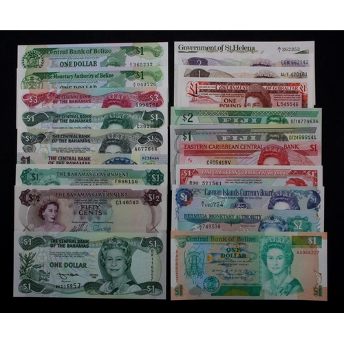 928 - World, British Commonwealth (19), a high grade collection, all notes with portrait of Queen Elizabet... 