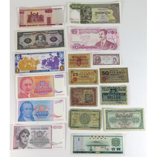 911 - World (70), a varied collection, many countries represented, mixed grades including Uncirculated