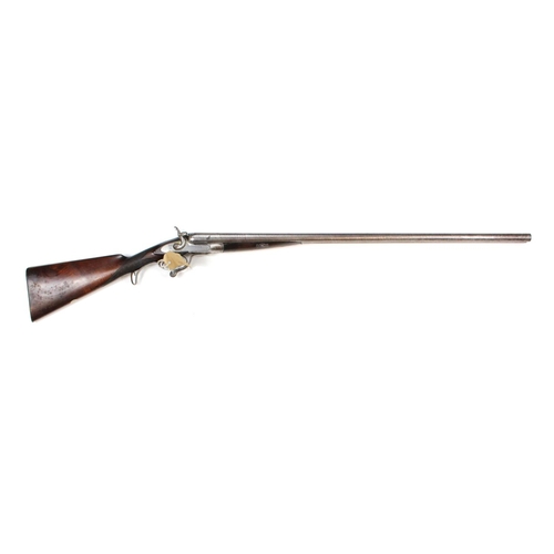 1055 - Shotgun - a fine 10x2 7/8th bore, double barrelled shotgun. In 10 bore black powder only (10x2 7/8th... 