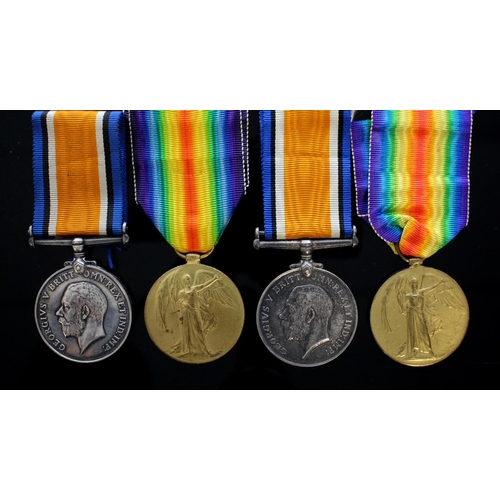 1950 - WW1 medals to Brothers - BWM & Victory Medal to 127308 Gnr W W Clapham RA, Killed In Action 6/5/1918... 