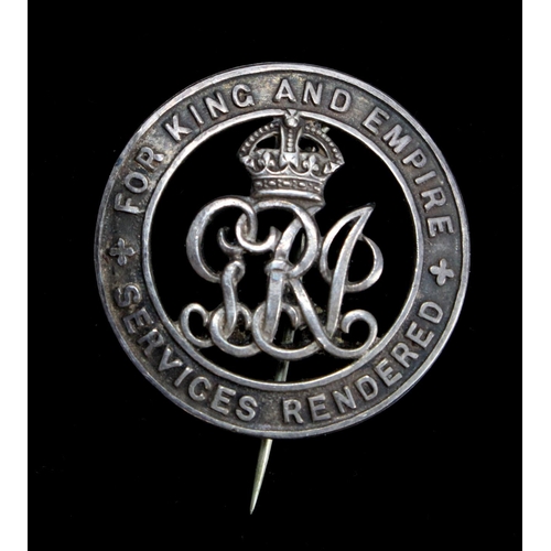 1966 - WW1 Silver War Badge No B149113 awarded to WR/328165 Spr Benjamin Edwards RE I.W.& D.