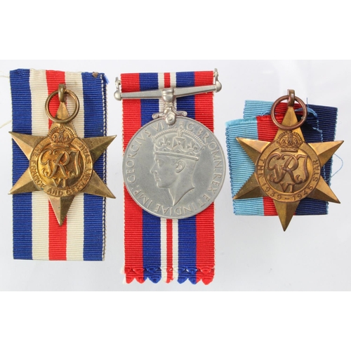 1971 - WW2 1939-45 Star, F&G Star, War Medal in named box to F/LT J N Gunn, Officers Mess, RAF Weeton Prest... 