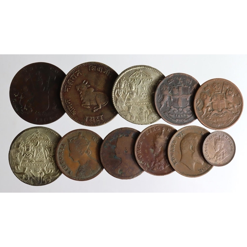 520 - India (11) 19th-20thC assortment (a couple of temple tokens)