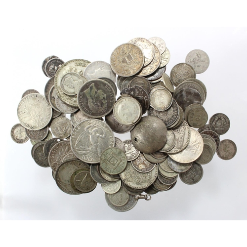 564 - World Silver Coins 397g, mixed fineness.