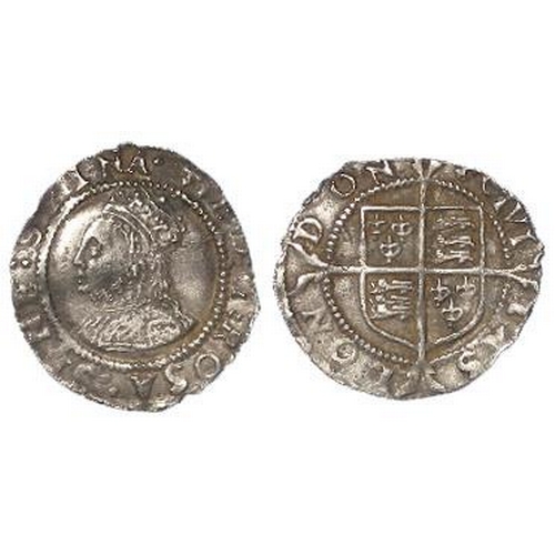 634 - Elizabeth I silver penny Second Issue 1560-1561, mm. Cross-Crosslet, Spink 2558, very lightly crinkl... 