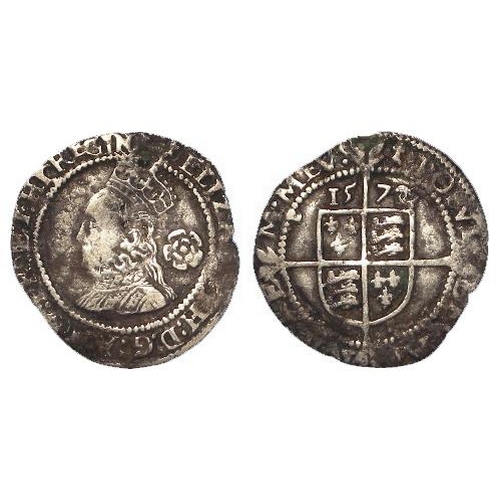 636 - Elizabeth I silver threepence, Third and Fourth Issue 1561-1577, mm. Ermine 1572-1573 and dated 1572... 