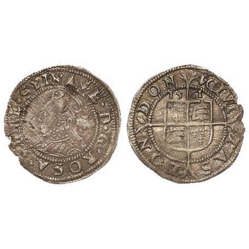 637 - Elizabeth I silver threepence, Third and Fourth Issues 1561-1577, mm. Pheon 1561-1565, with date and... 