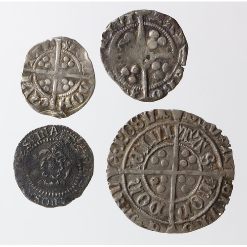 639 - English Hammered (4): Henry VII Groat mm Pansy S.2199, 2.82g, slightly chipped and double-struck nVF... 