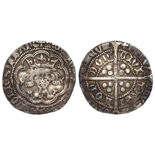 645 - Henry V Groat, mullet to right of breast, S.1762B, 3.66g, slightly short of flan, Fine.