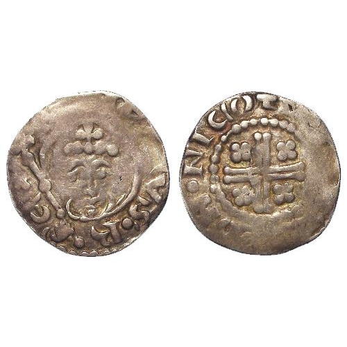 750 - Henry II (1154-1189), Short Cross Penny, class 1b2, Lincoln: +W[ILL]E[LM].ON.NICO, no hair curls, 1.... 