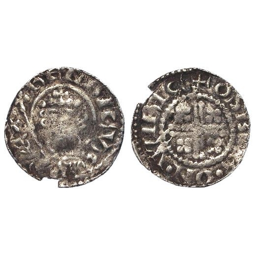 763 - Henry II (1154-1189), Short Cross Penny, class 1b1, Worcester: +OSB[E]R.ON.WIRIC, 1.29g, SCBI -/1530... 