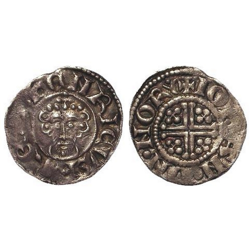 820 - John (1199-1216), Short Cross Penny (in the name of Henry), class 5b2, Norwich: +IOhAN.ON.NORV, 1.30... 