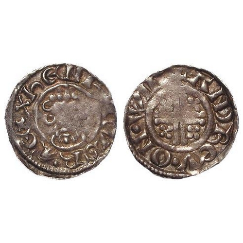 828 - John (1199-1216), Short Cross Penny (in the name of Henry), class 5b2, Winchester, ANDREV, 1.45g, GF... 