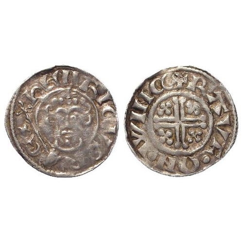 829 - John (1199-1216), Short Cross Penny (in the name of Henry), class 5b2, Winchester, RAVF, 1.49g, Fine... 