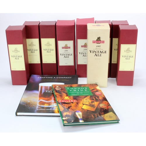 1029 - Fullers Vintage Ale. A group of nine boxed bottles of  Fuller's Vintage Ales, comprising 1997 (x 1, ... 