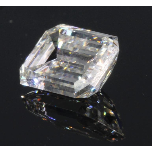 278 - Single rectangular step cut loose diamond without certification, calculated as weighing approx. 2.0c... 