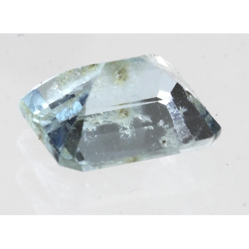 329 - 3.95ct Certified Natural Aquamarine Loose Gemstone