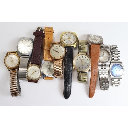 342 - Wristwatches. Ten various automatic wristwatches, makers include Timemaster, Sekonda, Astra, Mudu, A... 