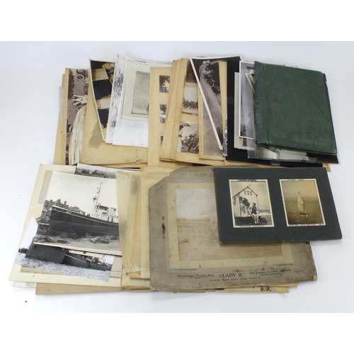 893 - Very mixed range of mostly Edwardian era (few more modern noted) photos, noted Hunting, Shipping, So... 