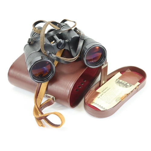 898 - Carl Zeiss. Pair of Carl Zeiss Jenoptem Jena binoculars 10 x 50W DDR in case, (broken strap).