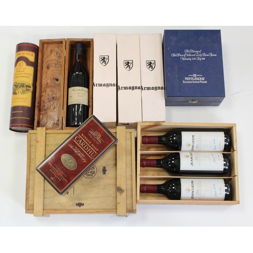 1000 - Spirits & Wine. A collection of twelve various bottles of spirits, wine, etc., including Cardhu 12 Y... 