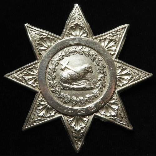 1068 - William IV Ancient Order of Shepherds silver Past Officer's jewel/medal. Hallmarked for Sheffield, 1... 