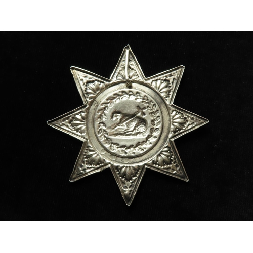 1068 - William IV Ancient Order of Shepherds silver Past Officer's jewel/medal. Hallmarked for Sheffield, 1... 