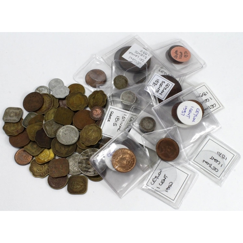 1100 - Ceylon (76) 19th-20thC assortment, silver noted.