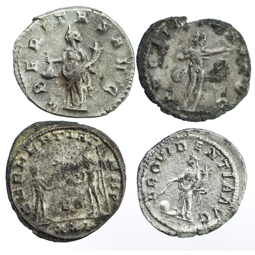 1548 - Roman Imperial (4): Probus billon Antonianus, 'Clementia' type, Antioch Mint, VF, Valerian I billon ... 