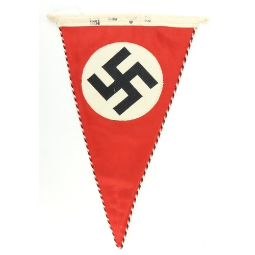 1798 - German 1943 dated NSDAP Party pennant.