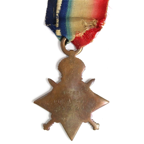 2102 - 1915 Star to 16613 Pte l Soar ASC served Boar War with the 3rd Suffolk Regiment, convicted for crime... 