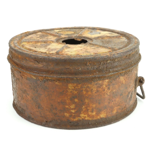 2580 - WW2 Russian anti - tank mine found Russian Front near Kursk, deactivated.