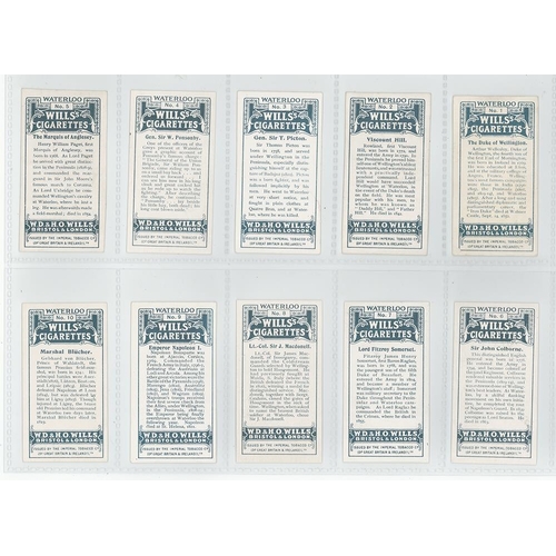 492 - Will's - Waterloo (unissued) 1915, complete set in sleeves, VG - EXC, cat value £10000, extremely ra... 