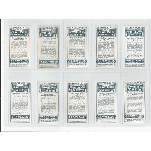 492 - Will's - Waterloo (unissued) 1915, complete set in sleeves, VG - EXC, cat value £10000, extremely ra... 