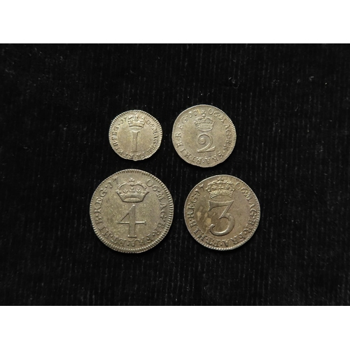 567 - Maundy Set 1706 matching tone: 1d EF, 2d nEF, 3d nEF, and 4d VF-GVF.