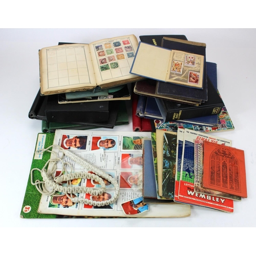 63 - Box of various old time collections in albums, covers in albums, etc.  (Qty)