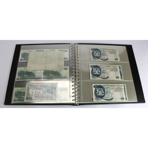 456 - Scotland, Royal Bank of Scotland (80), collection in Lindner album, 20 Pounds (1) dated 2000, 10 Pou... 