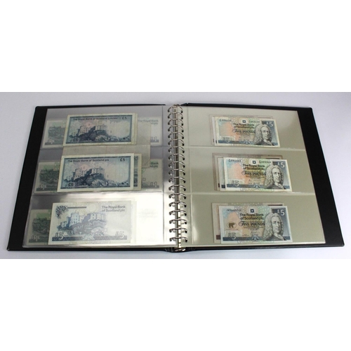 456 - Scotland, Royal Bank of Scotland (80), collection in Lindner album, 20 Pounds (1) dated 2000, 10 Pou... 