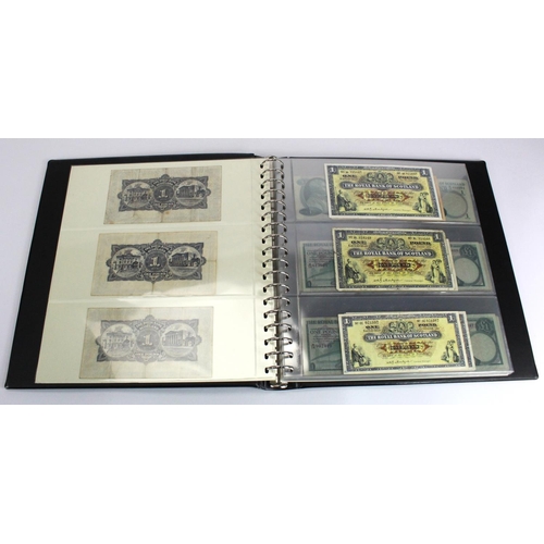 456 - Scotland, Royal Bank of Scotland (80), collection in Lindner album, 20 Pounds (1) dated 2000, 10 Pou... 