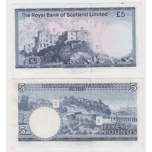 468 - Scotland, Royal Bank of Scotland Limited (2), 5 Pounds dated 15th July 1970 serial A/15 626456 (PMS ... 